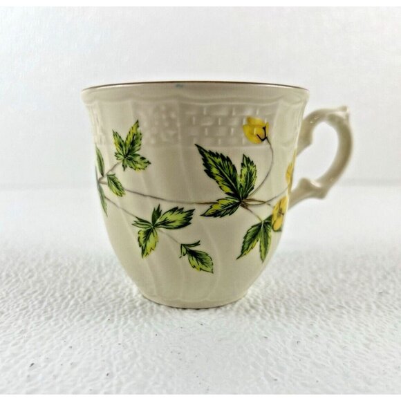 VTG Mikasa RegencyCore Fine Ivory Royalty Diced John Floral Pattern Teacup Japan - Picture 1 of 7